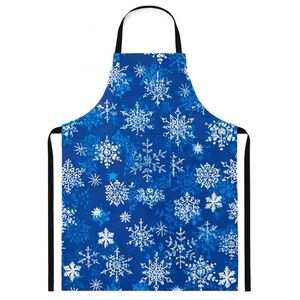 Blue Snowflake Adjustable Bib Apron